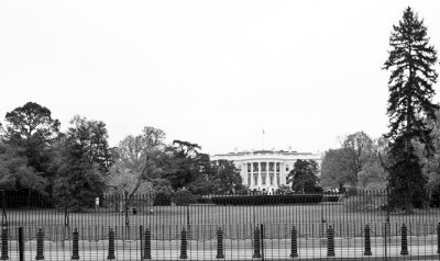 No tourists here at The White House