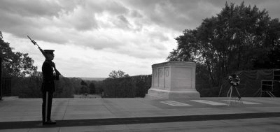 Guard at The Tomb of The Unknown Soldiers Arlington