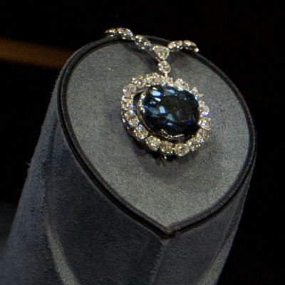 The Hope Diamond at The Smithsonian