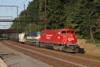 One of the best of 2012, a empty E train detouring via the Trenton sub due to work on the River sub with an ex SOO SD60 CP Wood