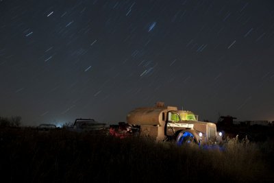 Milk Truck Under the Stars..
