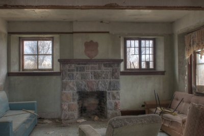 Inside the stone house