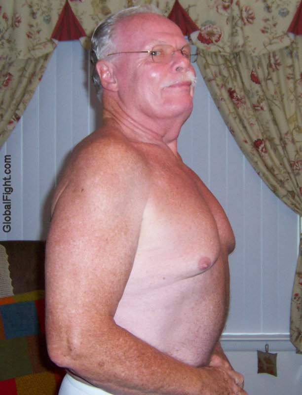 silverdads showing off his irish freckled chest.jpg