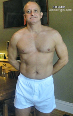 handsome daddy executive shirtless hotel room.jpg