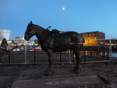 The Liverpool Carters Working Horse monument, Canning Dock