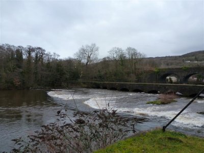 River and canal confluence