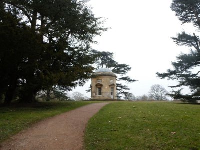 The Rotunda under 18th century cedars