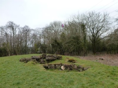 Part of the burial chamber