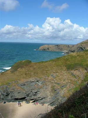 Llangranog beach