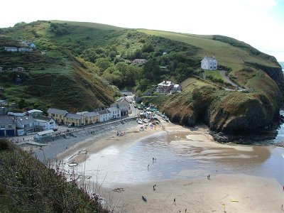 Llangranog beach