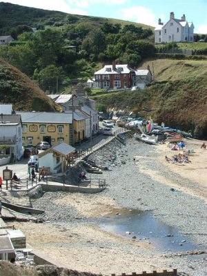 Llangranog beach