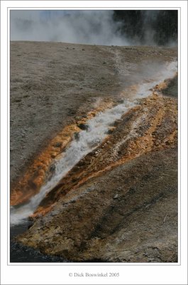 Run-off stream Excelsior Geyser - Yellowstone