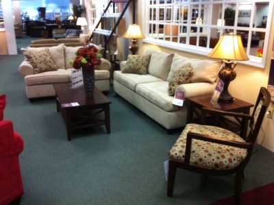 Vegas microfiber sofa and loveseat (living room)
