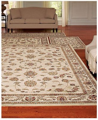 Kennith Mink Area Rug Set Florence Collection 4 pc set Isfahan 2.jpg