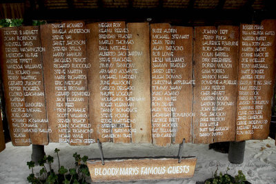 Bloody Marys Famous Guests