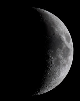 Waxing Crescent Moon, March 10, 2011