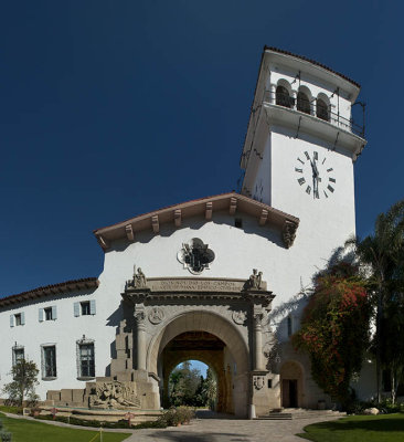 The Santa Barbara County Courthouse - Front view