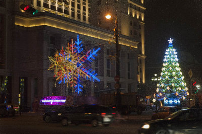 Holiday lights are a winter's night reward