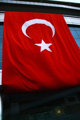 Huge Turkish flag