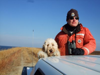 2012-11-29 Baylea enjoying the Bay - Poplar Island