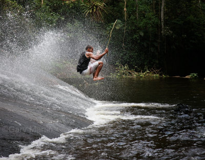 Riding the falls