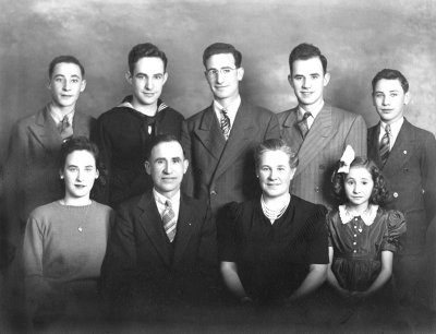 Philias Brule, and  family circa 1942