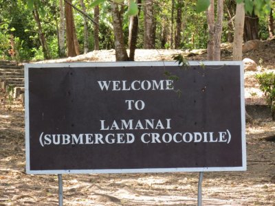 Lamanai Sign