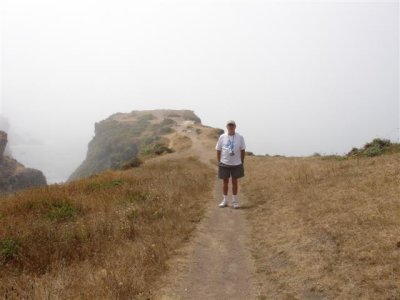 Bob at End of Trail at Arch Rock