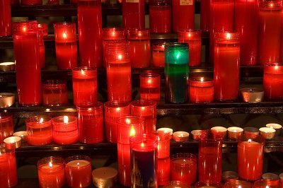 burning candles