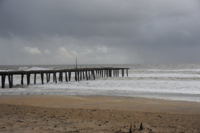 fishing pier, about half gone