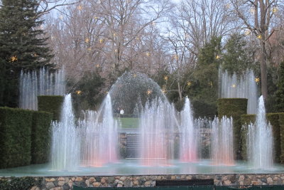 colorful fountain display