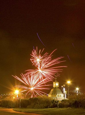 clocktower fireworks