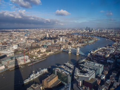 View From Shard To Dockland