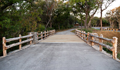 Camp Creek Bridge and road