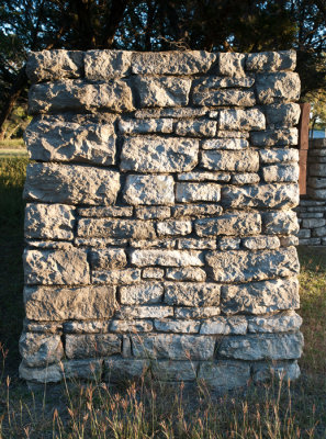 Park entrance rockwork detail