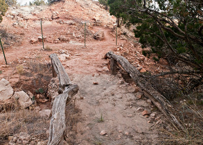 Trail over CCC Hiking Trail bridge #2
