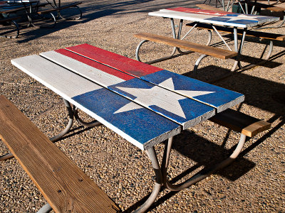 Picnic table at Amphitheater