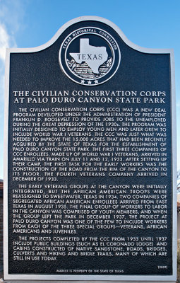 CCC at Palo Duro Canyon State Park