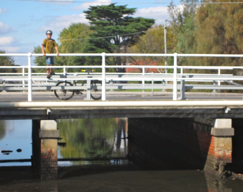 Along the canal