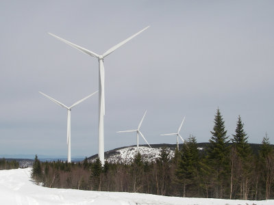 Éoliennes, Massif-du-Sud