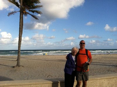 Hollywood Beach with Tumble and Joanie