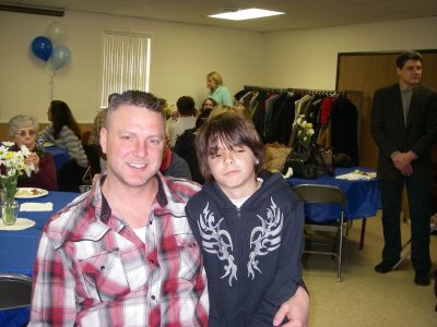 Nephew Dean and son Joey Klovski