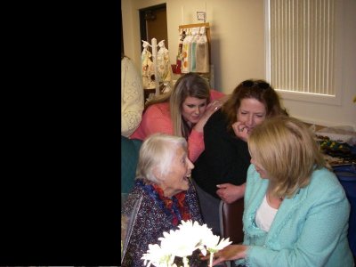 My mom withher nieces Biz, Wendy and Lori