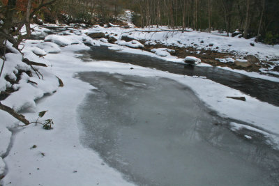 Early River Melting in North Fork Valley tb0213bwr.jpg