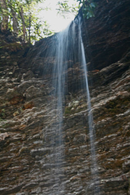Small Waterfall Cascading into Robbins Fork Valley v tb0413elr.jpg