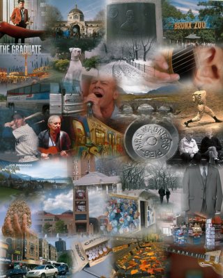 Simon and Garfunkel commissioned art collage
