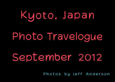 Kyoto Japan Photo Travelogue cover page.