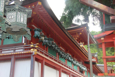 Corner view of the Kasuga Grand Shrine.