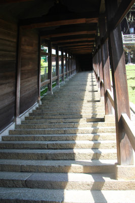 Getting to the Nigatsudo Hall requires climbing about 70 steps.