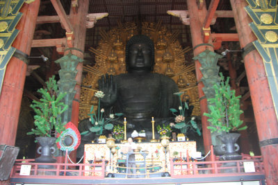 The Great Hall houses the world's largest bronze statue of the Buddha Vairocana, in Japanese known as Daibutsu, or Great Buddha.